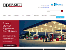 Tablet Screenshot of burkettoil.com